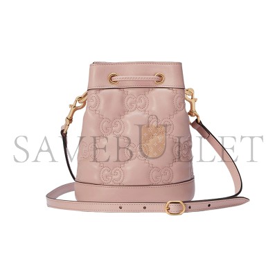 GUCCI GG MATELASSÉ MINI BUCKET BAG ‎728231 (20*16*9.5cm)